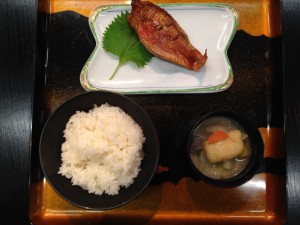 1月20日赤魚の煮付け定食